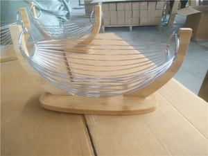 Panier de rangement en bambou pour fruits et collations, panier en fil métallique, organisateur de comptoir pour légumes, panier de rangement - Product Image 6