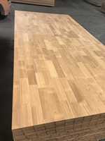 Planche en bois de caoutchouc carbonisé à joint en doigt, qualité AB, thermomodifiée, pour meubles, armoires et dessus de table – Approvisionnement direct usine