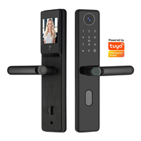 Cerradura de Puerta con Huella Dactilar, Candado Digital con Bluetooth, Cerradura Inteligente para Hotel con Wifi y Cámara