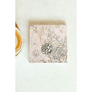 Ensemble de dessous-de-verre en pierre de la série William Morris 31 - Product Image 1