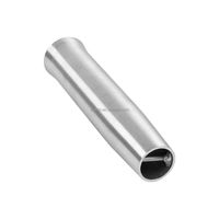 Support de canne à pêche en alliage d'aluminium brossé, à souder, pour quincaillerie marine