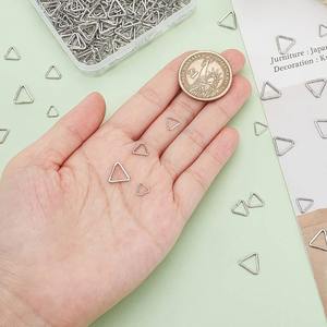 50/100 Piezas de Anillas Abiertas Triangulares de Acero Inoxidable de 6/8/10 mm, Conectores de Anillas Divididas, Cierres y Ganchos para Accesorios de Fabricación de Joyería DIY - Product Image 4