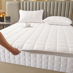 Protège-matelas imperméable rose uni anti-salissures <span class=keywords><strong>pour</strong></span> la maison et l'hôtel – Drap-housse simple en gros - Product Image 3