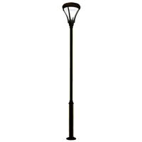 Lampadaires LED en aluminium de style européen moderne, conception brevetée pour l'ambiance extérieure des cours, villas et jardins