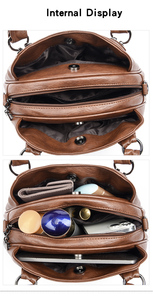 New Fashion Crossbody <b>Bag</b> Large Capacity Shoulder <b>Bag</b> <b>Soft</b> PU <b>Leather</b> Women's Handbag Designer Senior Luxury Crossbody <b>Bag</b> - Product Image 6