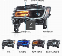 Nouveau phare avant à LED blanc 12V 78W 6000K 6000 Lumens pour Grand Cherokee 2014-2020 Vente en gros