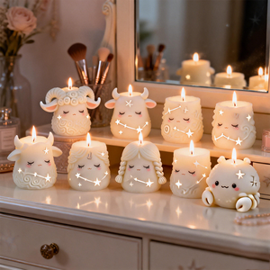 Colección Completa de Velas Aromáticas del Zodiaco, Velas con Forma de Horóscopo, Aromaterapia, Decoración Adorable para el Hogar, Regalos con Fragancia - Product Image 6