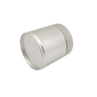 Boîte de conserve hermétique en métal de qualité alimentaire, couleur argent, 30g, moka, boîte d'emballage à vis pour thé avec couvercle facile à ouvrir