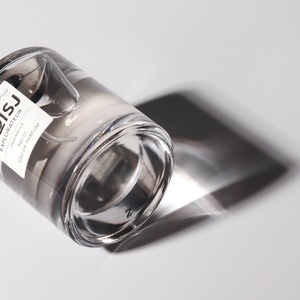 Cilindro de tapa blanca mate de 50ml de ancho Perfumería En stock Botella de perfume de vidrio de niebla larga de calidad - Product Image 6