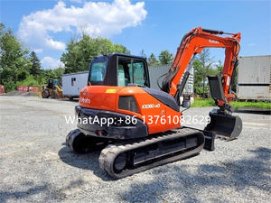 Excavatrice sur chenilles hydraulique d'occasion Kubota KX080-4 de 8 tonnes, excellent état, prix abordable, importée du Japon - Product Image 2