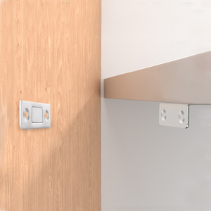 L-Shaped Concealed Magnetic <b>Door</b> Catcher Manganese Steel No-Drill For Wardrobe Sliding Cabinet <b>Doors</b> - Product Image 2