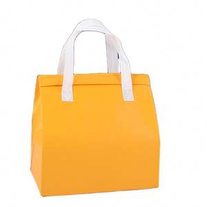 Sac Isotherme Pliable et Durable avec Isolation Non Tissée Imperméable à Motif Lettres pour Pique-niques - Product Image 1