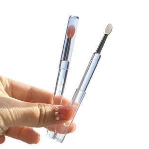 Silicone Lip Trang Điểm Bàn Chải Fan Phong Cách Eyeshadow Son Môi Bóng <span class=keywords><strong>Applicator</strong></span> <span class=keywords><strong>Cap</strong></span> Cho Lip Balm Lót Vẻ Đẹp Công Cụ Cho Khuôn Mặt Ứng Dụng - Product Image 1