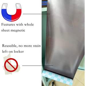 วอลล์เปเปอร์แม่เหล็กล็อกเกอร์แบบกำหนดเองลอก & ติดใช้ซ้ำได้รูปแบบม้วนไม่เปื้อนใช้งานง่ายแผงสีเขียว1สำหรับล็อกเกอร์ตัดพอดี - Product Image 2