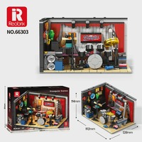 Reobrix 66303 2026 Juzz Culb Model Baru DIY Edukatif Anak 499pcs Set Mainan Blok Bangunan Plastik