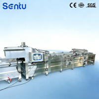 Ligne de production automatique de braisage à la vapeur pour viande marinée et fruits de mer