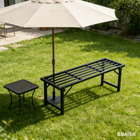 Banc pliant robuste tout acier moderne, portable et peu encombrant, facile à monter pour le camping, la salle de sport, l'école, l'hôtel et les événements en plein air