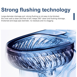 Gros salle de bains <span class=keywords><strong>en</strong></span> céramique sans monture lavage à grande eau murales cuvette des toilettes - Product Image 4