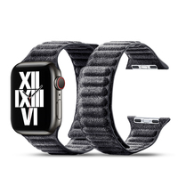 Bracelet magnétique de luxe en Alcantara pour Apple Watch Series 10 11 Ultra 3, longueur 38/40/41/42/45/46/49 mm, pour montres connectées