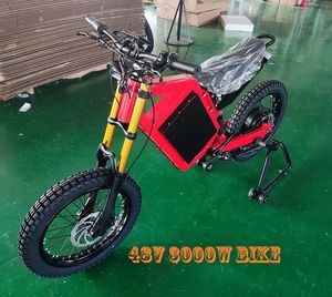 Bicicleta Eléctrica de Alta Potencia de 12000 W, Neumáticos Gruesos, Suspensión Completa, Bicicleta Eléctrica Todoterreno, Motor sin Escobillas de 72 V, 6 Velocidades, Aleación de Aluminio - Product Image 2