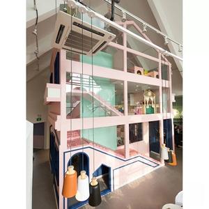 متعة فائقة للأطفال في الأماكن المغلقة ملعب لعبة رمادي لينة مع حفرة كرة لمناسبات الحديقة - Product Image 5