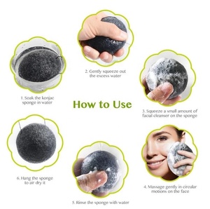 Factory Wholesale Natural Water Drop Shape Facial Cleaning <strong>Sponge</strong> Deep Cleaning <strong>Face</strong> <strong>Exfoliating</strong> Konjac <strong>Sponges</strong> - Product Image 5