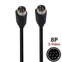 8-Pin Mini-DIN Verlängerungskabel 5 Typen Stecker auf Buchse Stecker auf Stecker Gerade 90 Grad 0,5M 1,8M 3M S-Video Kabel