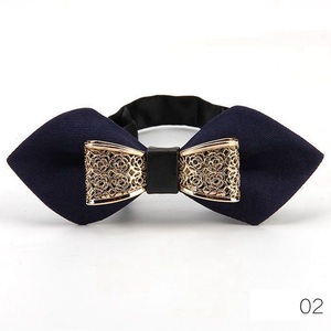 Nuovo <span class=keywords><strong>Papillon</strong></span> in Metallo Decorativo per Uomo, Elegante per Camicie Casual e Business, Lussuoso Regalo per Uomini - Product Image 2