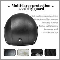 Casque Moto Demi-Face Universel en ABS AD Factory, Vente Chaude, Utilisation Quatre Saisons, Doublure Coton, Vente en Gros