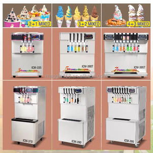 Mesa/modelo vertical 40-60 L/H contador 3 sabores máquina de helado suave para tiendas de alimentos/tiendas de postres - Product Image 6
