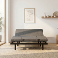 Lit Moderne Électrique Réglable en Métal, Base de Lit Intelligente pour Couples, Taille King Split, Idéal pour Chambre d'Hôtel, Prix de Gros Direct Usine
