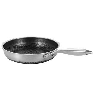 La sartén de acero inoxidable es antiadherente y compatible con varias tapas de estufa - Product Image 4