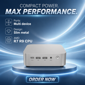 Mini PC de bureau TOPC R7 8745HS USB4.0 Double LAN 2xDDR5 PCIe4.0 11 Ordinateur de jeu de poche WiFi6E - Product Image 1