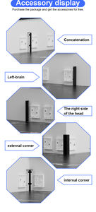 Plinthe murale en aluminium moderne à angle droit, fabrication sur mesure, vente en gros du fabricant - Durable, installation facile, garantie <span class=keywords><strong>5</strong></span> ans - Product Image 5