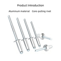 Rivets pleins en aluminium sur mesure pour fixations à clipser, pour l'assemblage de tôles automobiles, fournisseur en gros, services d'usinage