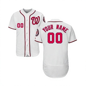 Maillot de baseball respirant sur mesure en gros, grandes tailles, conception OEM par sublimation, logo avant, nom et numéro, vêtements de sport - Product Image 1