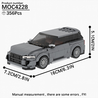 MOC4228 City Series, Modelo de Auto, Bloques de Construcción Educativos DIY para Niños