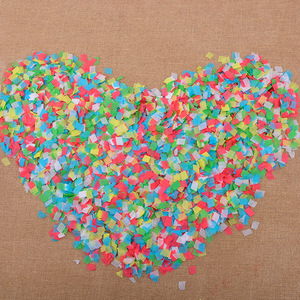 Magic Pleasure Party Confetti 2X4Cm <b>Red</b> White <b>Paper</b> Party Decoration - Product Image 3