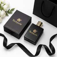 Boîte à parfum magnétique de luxe personnalisée avec insert en mousse EVA, estampage à chaud en feuille d'or, emballage de parfum en papier rigide pour marque