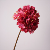 Arreglo Floral de Hortensias de Seda para Salón de Bodas, Estilo Europeo-Americano, Decoración de Techo, Esquema de Colores Primaverales Vintage, para Fotografía