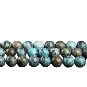 Round Gemstone Beads African Green <strong>Jade</strong> Gem <strong>Stone</strong> Beads for Making Beads - Product Image 6