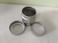 Boîtes rondes en métal personnalisées de 68*60 mm, hermétiques, pour 50 g de matcha, café et thé, emballage mini de 30 g avec bouchons et couvercles intérieurs