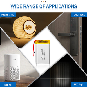 Gotion <span class=keywords><strong>103048</strong></span> 솔리드 스테이트 배터리 1500mAh <span class=keywords><strong>3.7V</strong></span> 무전기 소형 팬 및 에어컨 파우치 사용 500 사이클 수명 - Product Image 4