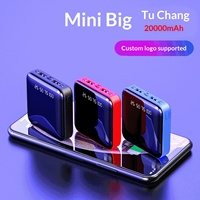 Power Bank Li-Polymer Ukuran Mini Ultra Tipis 10000mAh Pengisian Cepat 10W Kualitas Tinggi Terlaris dengan Layar LED dan USB Nirkabel
