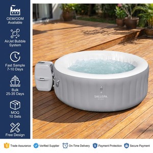 Bestway 60037 Lay-Z-Spa St. Lucia AirJet, bain à remous gonflable, 2-3 personnes, 1,70 m x 66 cm, PVC plastique avec couvercle - Product Image 1
