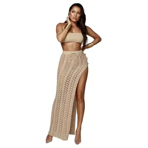 Luxury Bikini Swimsuit Beach Coverup Crochet Skirt Cover-Up Swimwear Women Cover Up