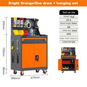 Düşük maliyetli çok fonksiyonlu oto tamir atölyesi kabine arabası demir Metal Modern tasarım alet kutusu arabası ayarlanabilir depolama - Product Image 3