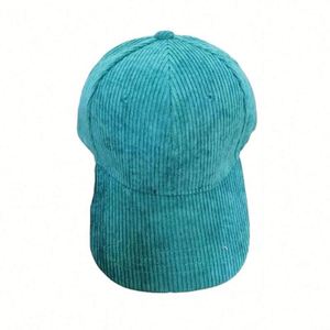 Casquette de baseball unisexe réglable en velours côtelé 100 % coton, style vintage, 6 panneaux, promotionnelle, cadeau - Product Image 1