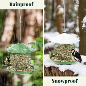 Mangeoire à oiseaux en métal résistante aux intempéries et aux écureuils Oniya, facile à nettoyer et à remplir, avec chaîne de suspension pour l'extérieur - Product Image 5