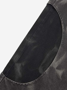 Men's Washed Cargo <b>Trousers</b> <b>Elastic</b> <b>Waist</b> Multi Pocket Wide Leg Casual Streetwear Workwear Pants - Product Image 4